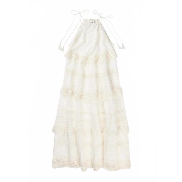 NEW MUNTHE fuenta maxi dress in white